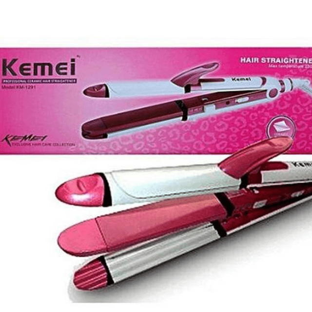 Kemei KM-1291 multi-function electric splint corn perm strai